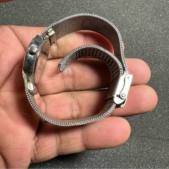 Skagen Denmark Steel Ladies Quartz Watch Silvertone White Diamond Dial  Working - Picture 7 of 9